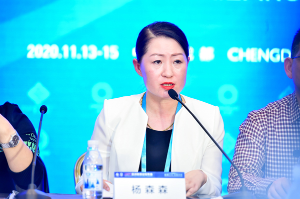 8中国民办教育协会学前教育专业委员会副理事长、北京华嘉教育集团总裁杨森森发言.JPG